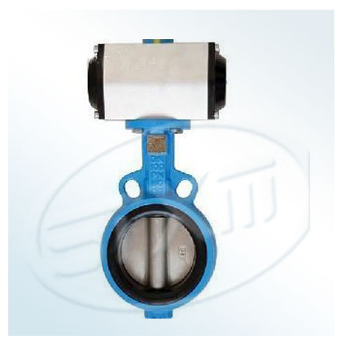 Cast iron wafer butterfly valve